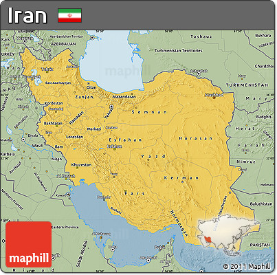 Savanna Style Map of Iran