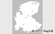 Gray Simple Map of Markazi, single color outside