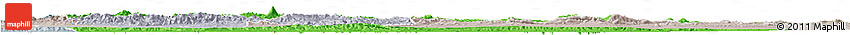Political Horizon Map of Mazandaran, lighten, semi-desaturated