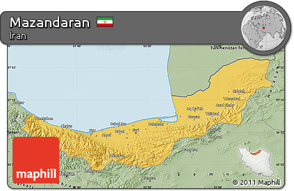 Savanna Style Map of Mazandaran