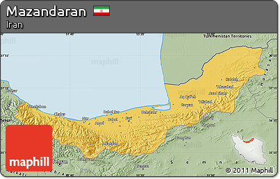 Savanna Style Map of Mazandaran