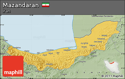 Savanna Style Map of Mazandaran