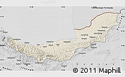 Shaded Relief Map of Mazandaran, desaturated