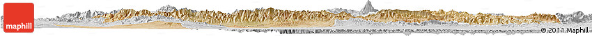 Satellite Horizon Map of Tehran, lighten, desaturated