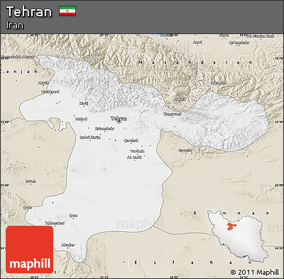 Classic Style Map of Tehran