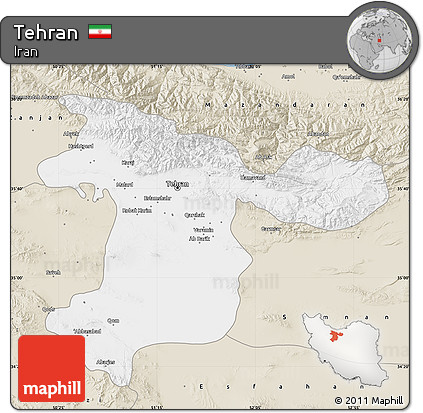 Classic Style Map of Tehran