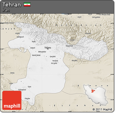 Classic Style Map of Tehran