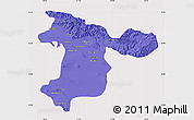 Political Map of Tehran, cropped outside