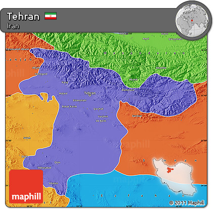 Political Map of Tehran