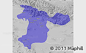Political Map of Tehran, lighten, desaturated