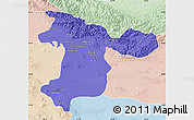 Political Map of Tehran, lighten