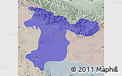 Political Map of Tehran, lighten, semi-desaturated