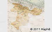 Satellite Map of Tehran, lighten
