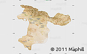 Satellite Map of Tehran, single color outside