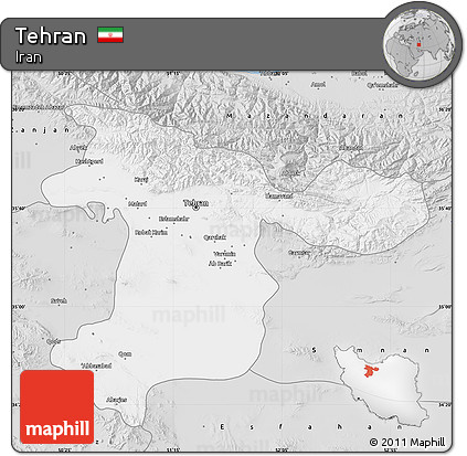 Silver Style Map of Tehran