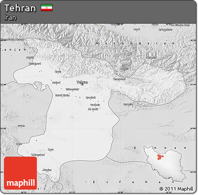 Silver Style Map of Tehran