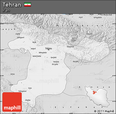 Silver Style Map of Tehran