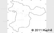 Blank Simple Map of Tehran, cropped outside, no labels
