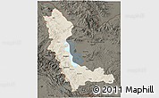 Shaded Relief 3D Map of West Azarbayejan, darken