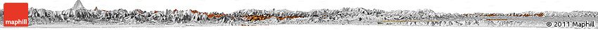 Physical Horizon Map of West Azarbayejan, lighten, desaturated