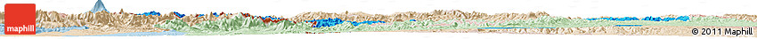 Political Horizon Map of West Azarbayejan, lighten