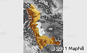 Physical Map of West Azarbayejan, desaturated