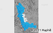 Political Map of West Azarbayejan, desaturated