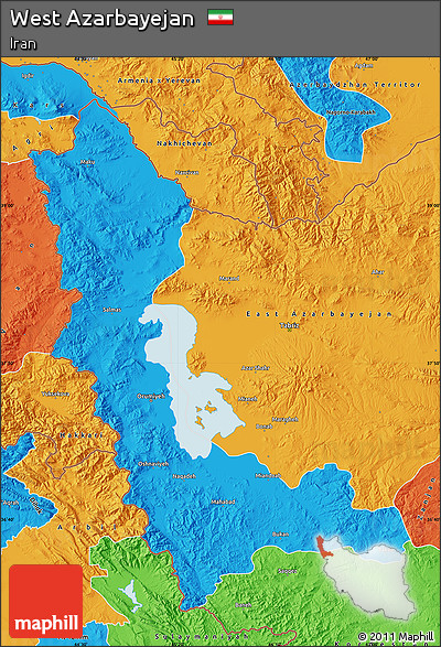 Political Map of West Azarbayejan