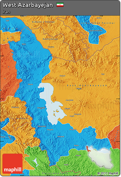 Political Map of West Azarbayejan