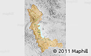 Satellite Map of West Azarbayejan, lighten, desaturated