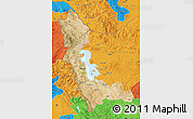 Satellite Map of West Azarbayejan, political outside