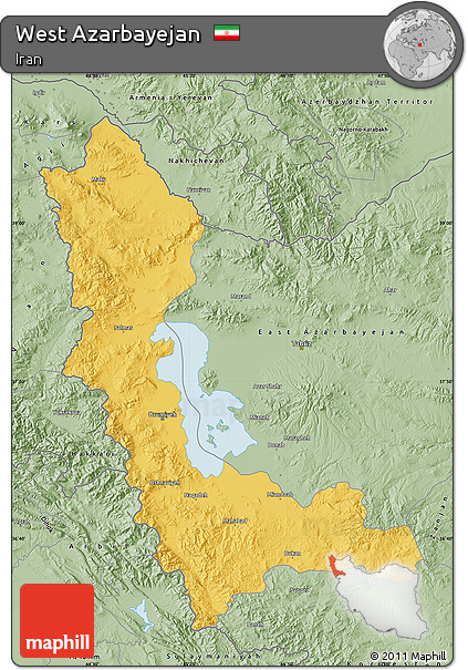 Savanna Style Map of West Azarbayejan