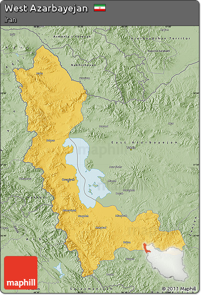 Savanna Style Map of West Azarbayejan