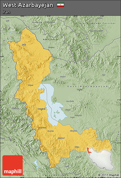 Savanna Style Map of West Azarbayejan