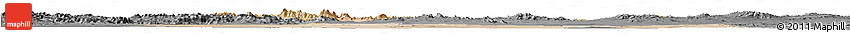 Satellite Horizon Map of Yazd, darken, desaturated