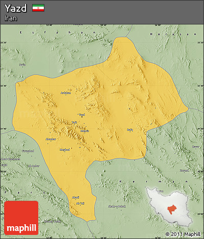 Savanna Style Map of Yazd