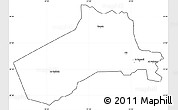 Blank Simple Map of Al-Anbar, cropped outside