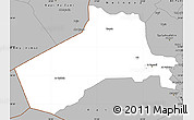 Gray Simple Map of Al-Anbar