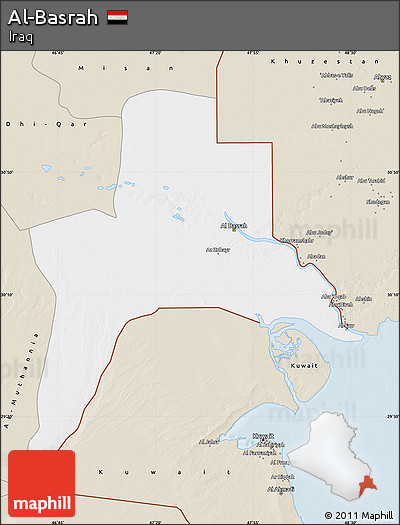 Classic Style Map of Al-Basrah