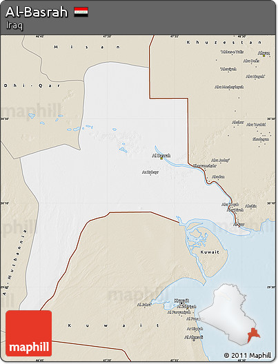 Classic Style Map of Al-Basrah
