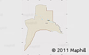 Shaded Relief Map of Al-Basrah, cropped outside