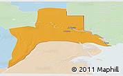 Political Panoramic Map of Al-Basrah, lighten