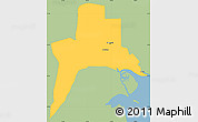 Savanna Style Simple Map of Al-Basrah, single color outside