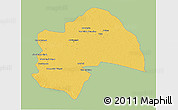 Savanna Style 3D Map of Al-Qadisiyah, single color outside