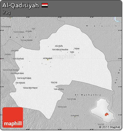 Gray Map of Al-Qadisiyah