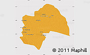 Political Map of Al-Qadisiyah, cropped outside