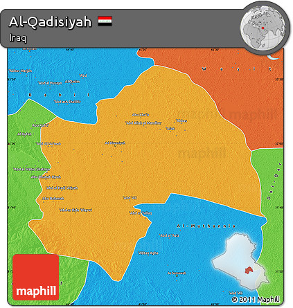 Political Map of Al-Qadisiyah