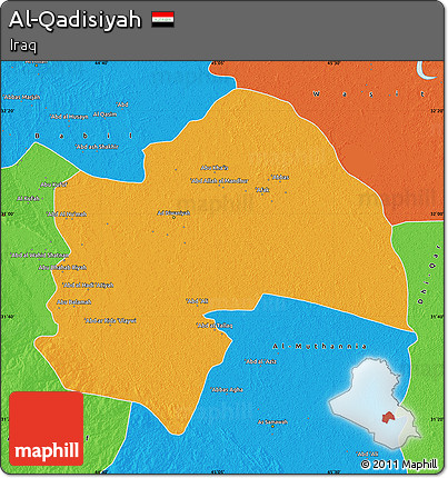 Political Map of Al-Qadisiyah