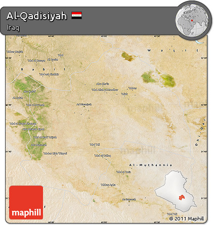 Satellite Map of Al-Qadisiyah