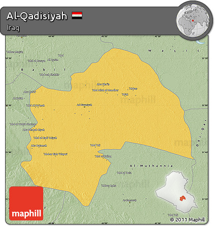 Savanna Style Map of Al-Qadisiyah